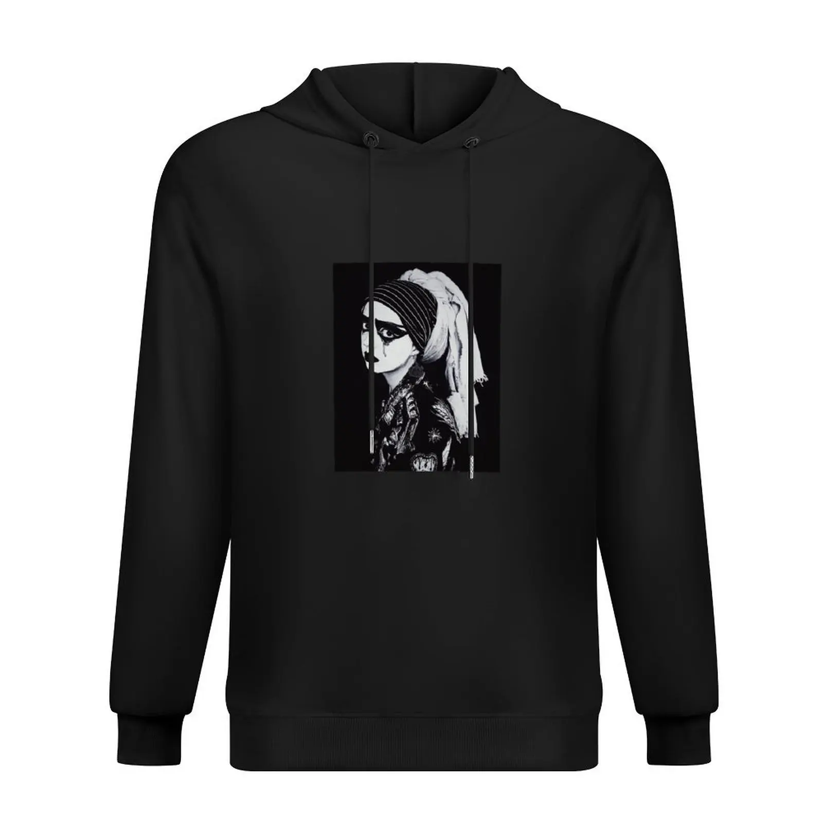 

Quarantine Recreation - Goth with the Pumpkin Earring Hoodie autumn new products male clothes men's winter sweater anime hoodie