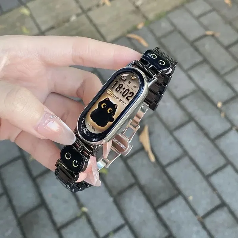20 styles ceramic watch straps for Xiaomi Band 11/10/9/8. Made of hypoallergenic materials.