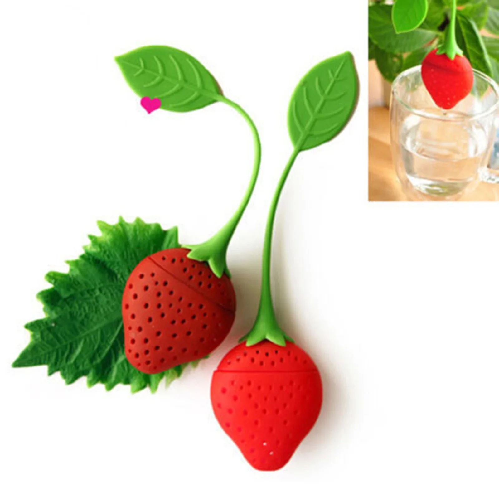 Loose Tea Leaf Strainer Silicone Tea Infuser Teapot Tool Teabag Kettle Ball Holder Herbal Spice Filter Tea Infuser Cha Hai