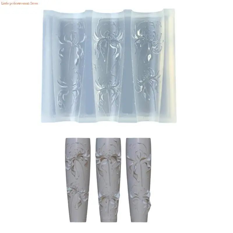 F92D Versatile Art Mold Silicone Flower Mold Thin 3D Jewelry Accessory Tool