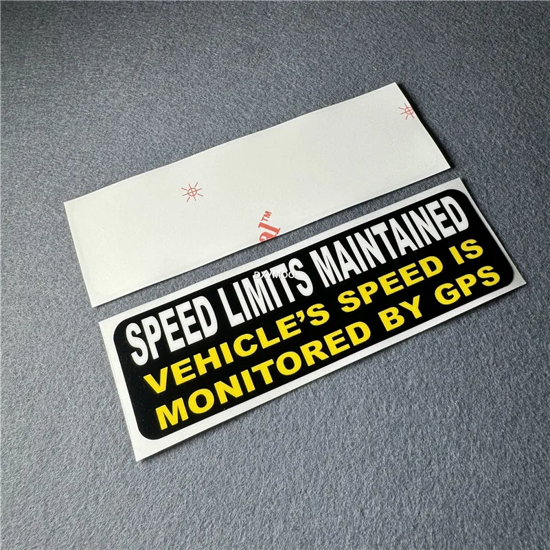 1Pc Speed Limits Maintained Warning Vinyl Sticker Waterproof Decal for Motorcycle & Car Window