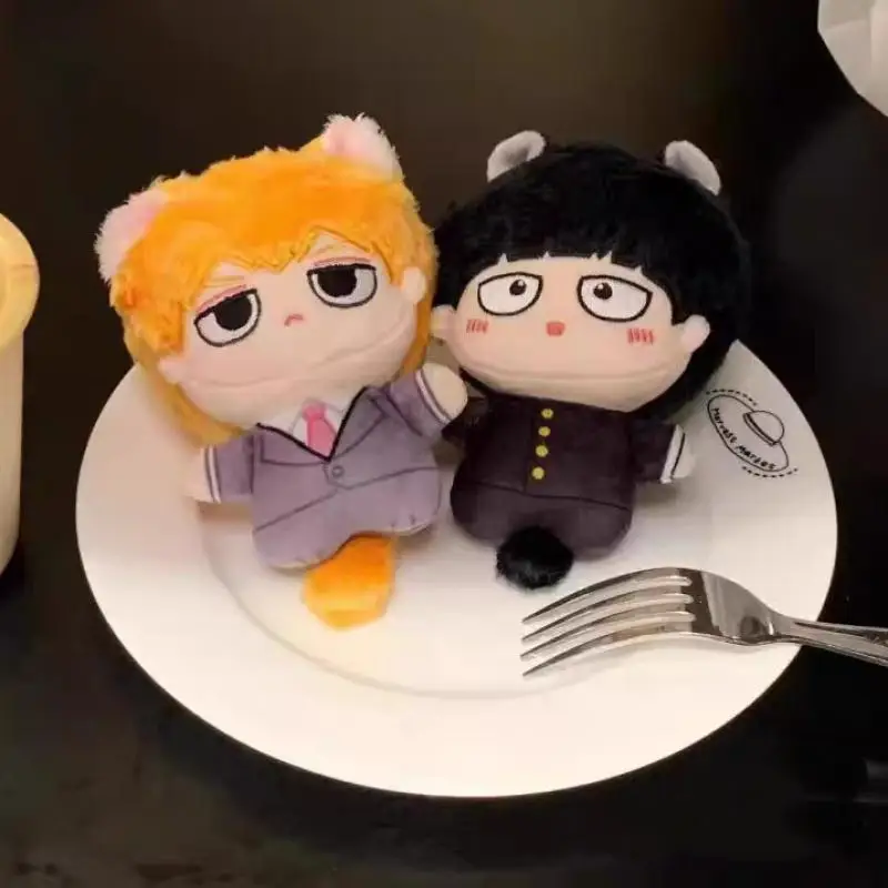 Mob Psycho 100 Reigen Arataka Has Ears and Tail Facial Embroidery Plush Doll Bedroom Desktop Decoration Friend's Birthdays Gifts