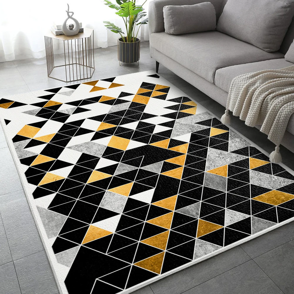 

Diamond Lattice Carpet Modern European Style for the Kitchen Living Room Rug Bedroom Rugs Soft Carpets Home Sofa Table Decor Mat