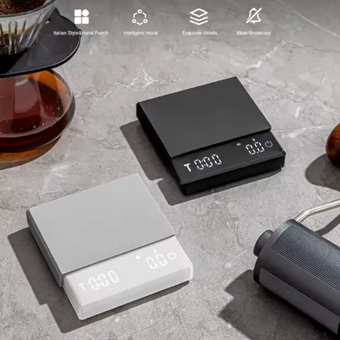 Electronic scale 3 mode touch sensor. Digital coffee scale 0.1g high precision smart home espresso scale Barista accessories