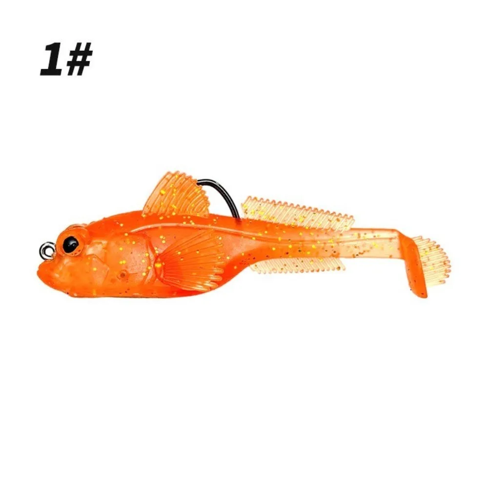 2 Stuks 9G Gewicht Siliconen Grondel Lokken Jig Haak Baars Visgerei Zinken Zachte Lokken 12G Gewicht zacht Materiaal Bass Shad Visgerei