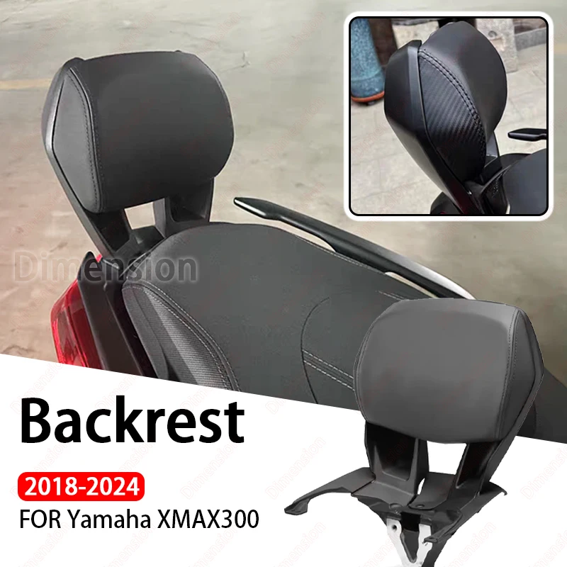 

Motorcycle Rear Passenger Seat Tailstock Backrest Back Rest Cushion Pad For Yamaha X-max XMAX 300 Xmax300 2018-2024 2021 2019