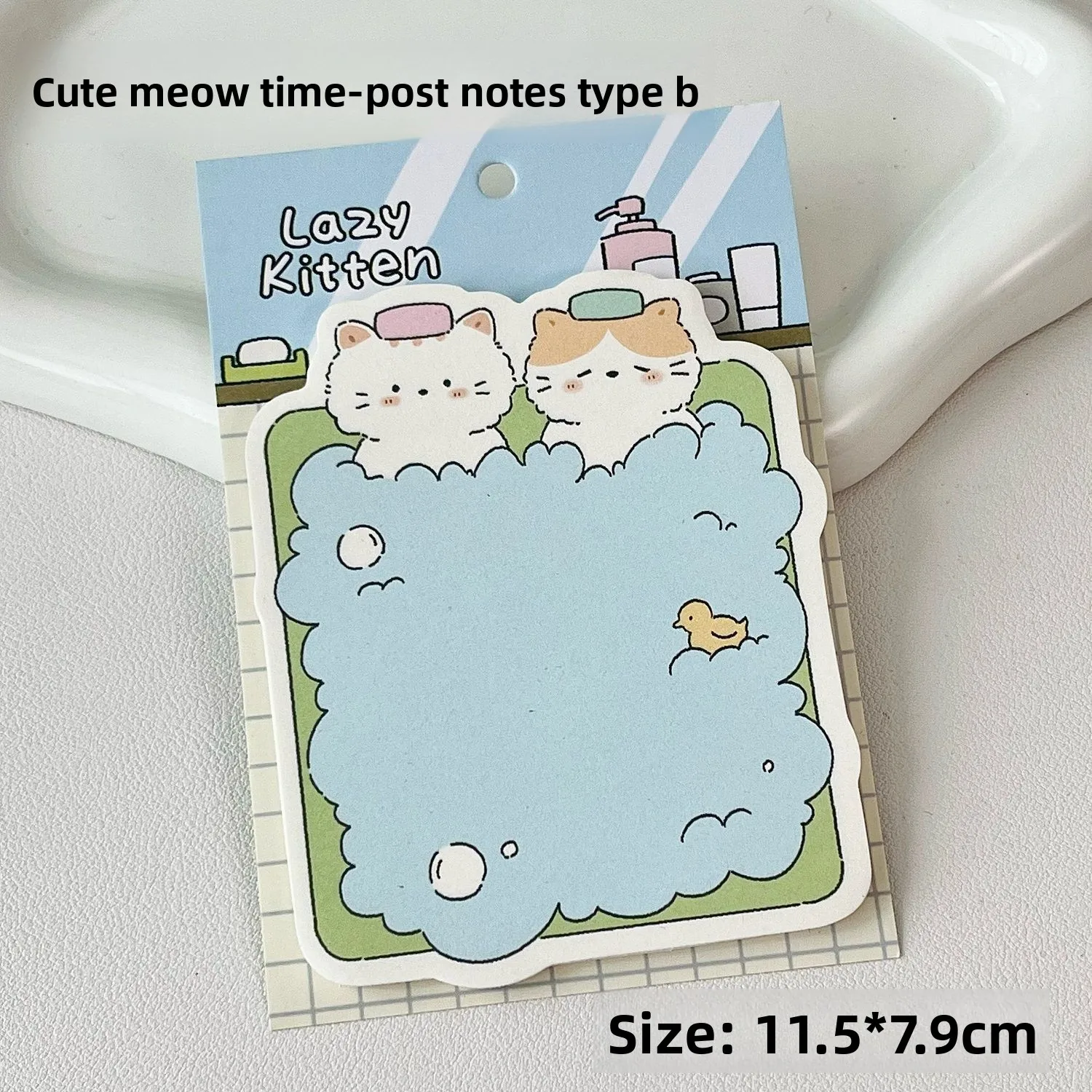 Post It Notes Cloud Diary Cute Cat Illustration Material Form Multifunktionale Haftnotizen Nachricht Memo – Detail 4