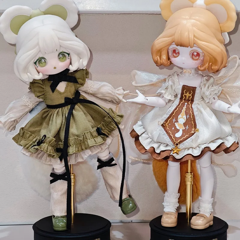 Figura de Acción de Anime Bjd de Edición Limitada Luluelf, Oso Dorado Colgante, Linda Decoración Coleccionable, Juguete Sorpresa, Regalo Navideño