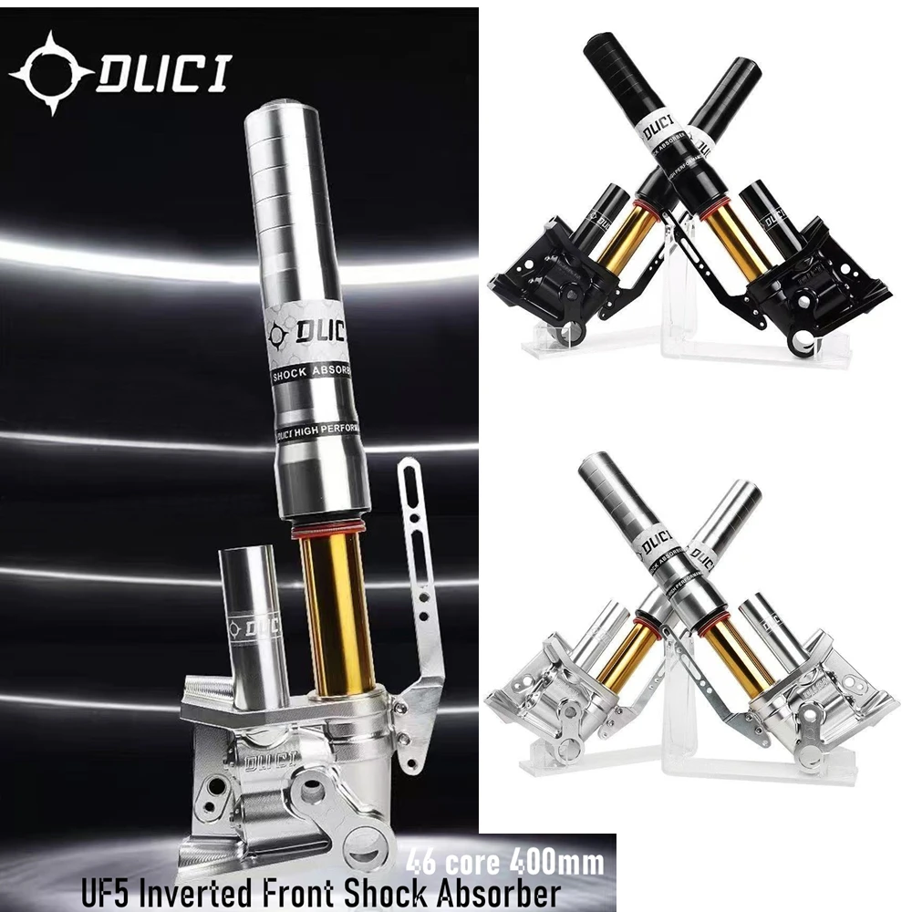 For Cygnus-X NIU N1S NQI Ninebot E-Scooter Modified DUCI 46 Core 400MM Hole Pitch Inverted CNC Front Shock Absorber Suspension