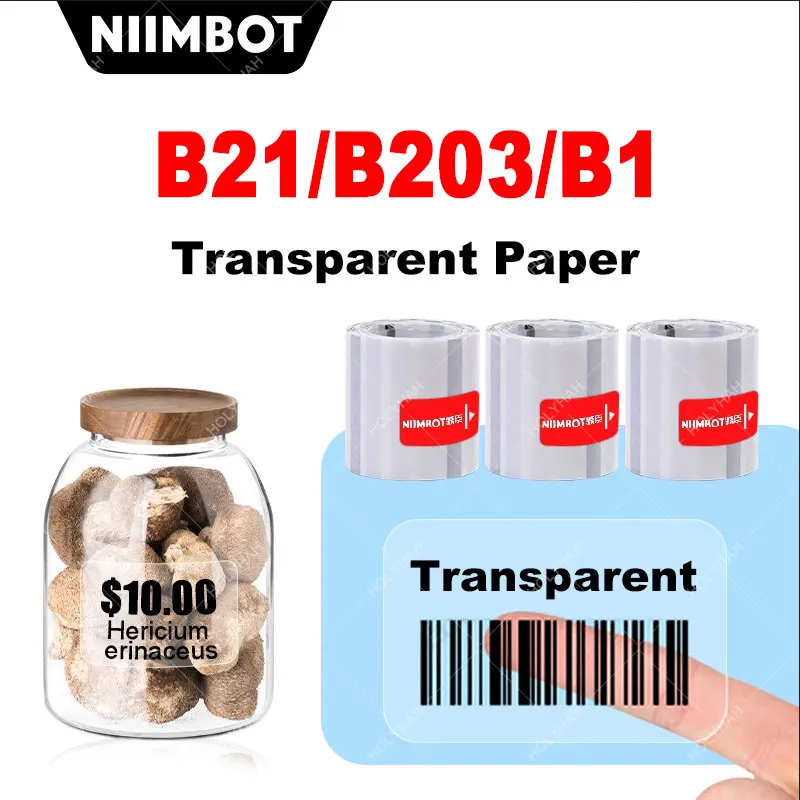 

NIIMBOT Label Maker Tape Printer Sticker Paper with Self-Adhesive for B21 B203 And B1 Label Maker