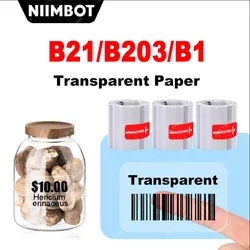 NIIMBOT Label Maker Tape Printer Sticker Paper with Self-Adhesive for B21 B203 And B1 Label Maker