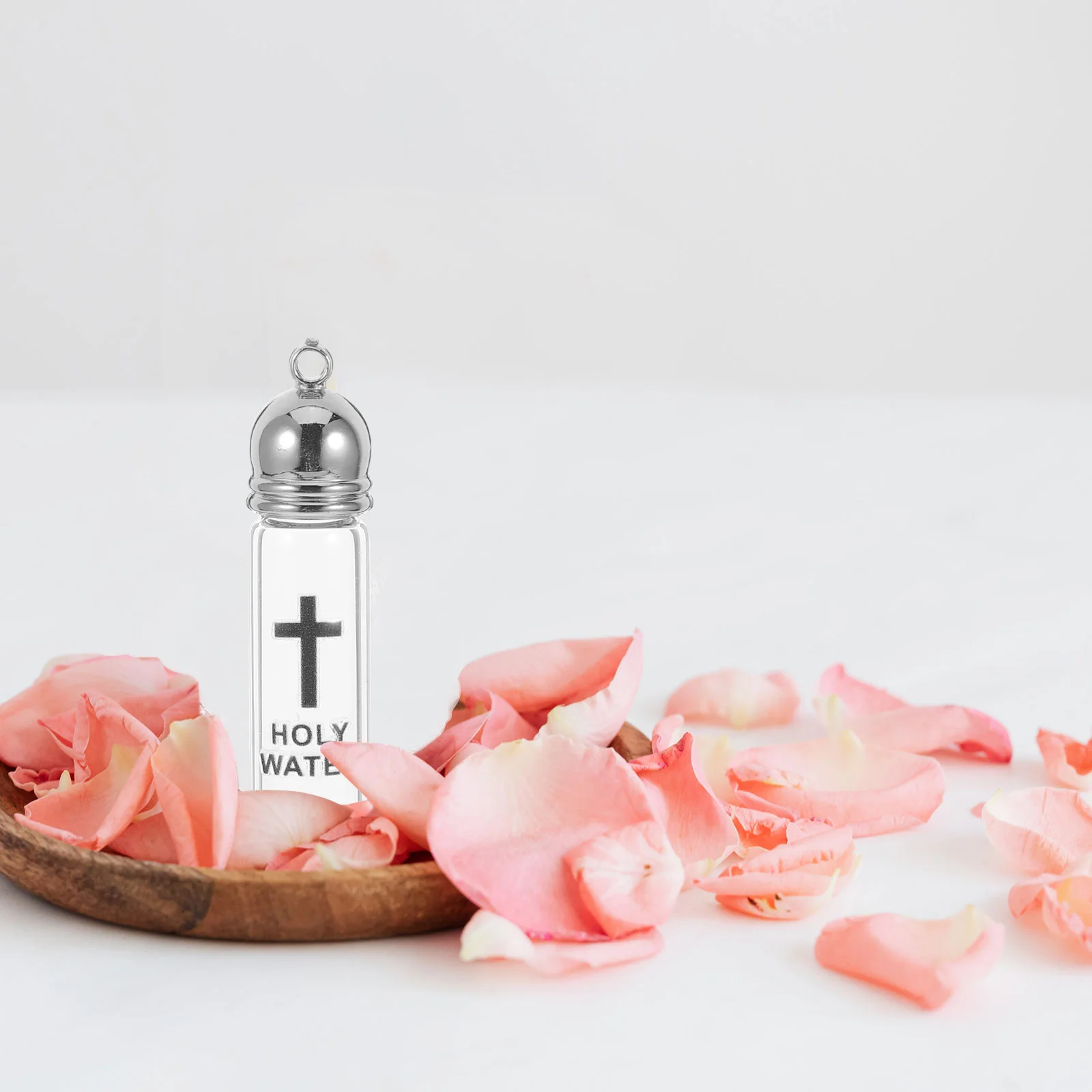 Doop Heilige Waterfles Kruis Ontwerp Glas Christelijk Vessel voor Heilige Ceremonies Thuis Kerk Gebruik Geloofssymbool