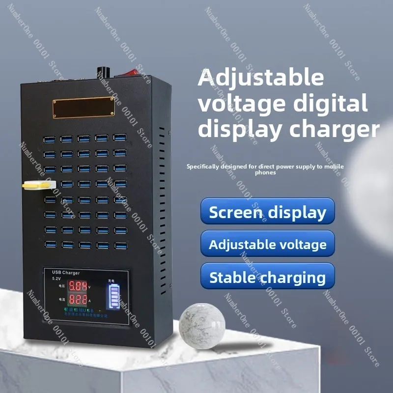 LED digital display voltage regulator multi port charging station test centralized charging 30-60 multi port USB power board