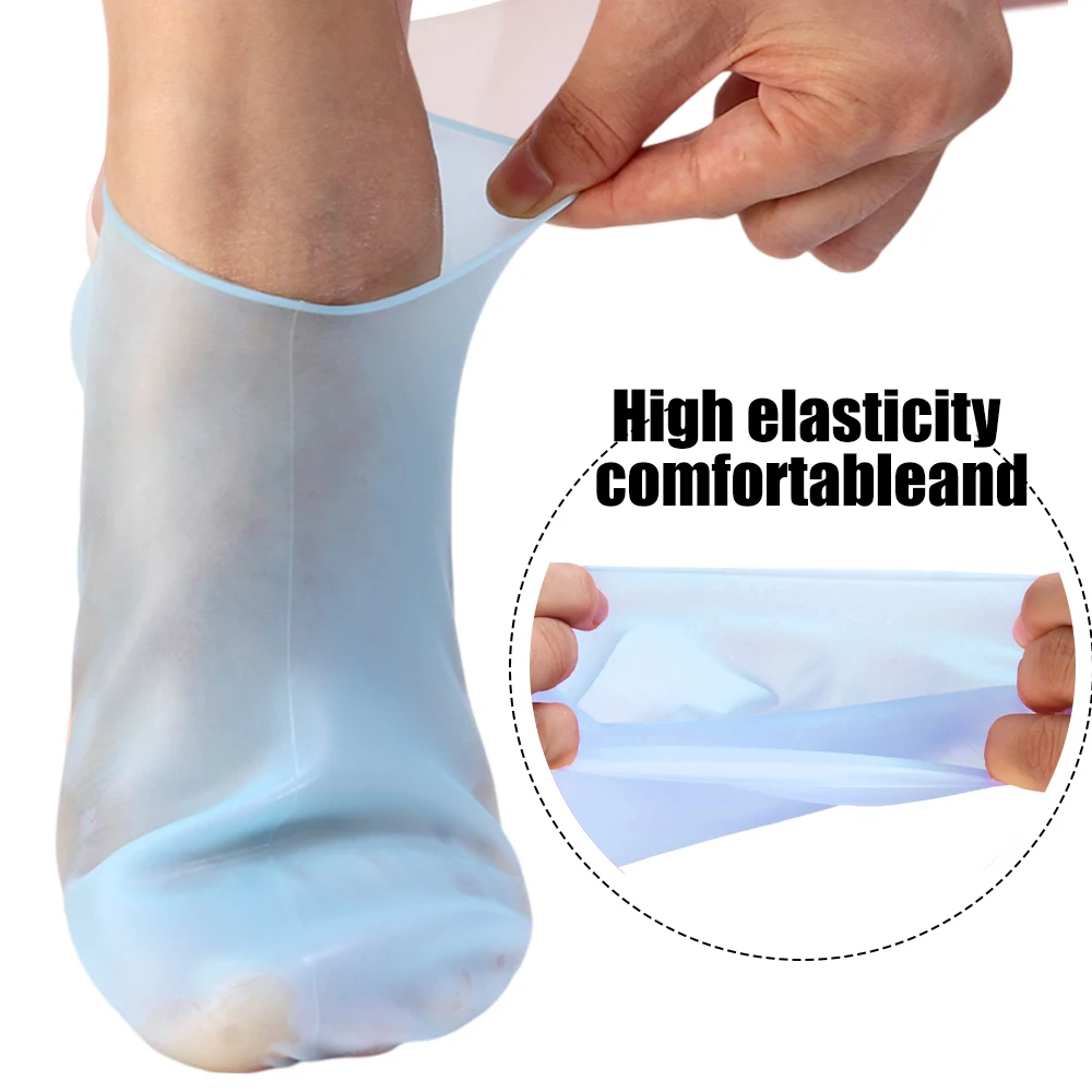 Calcetines hidratantes de silicona para pies, calcetines secos y agrietados para Spa y pedicura, calcetín de Gel de masaje, cubierta protectora para pies, medias de Gel reutilizables