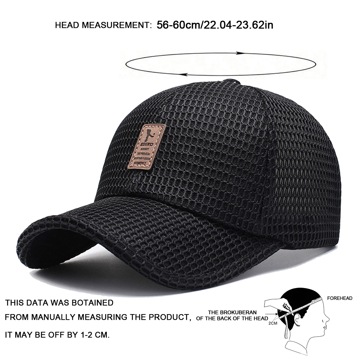 Unisex Mesh Breathable Baseball Caps Spring and Summer Outdoor Adjustable Casual Hats Sunscreen Hat