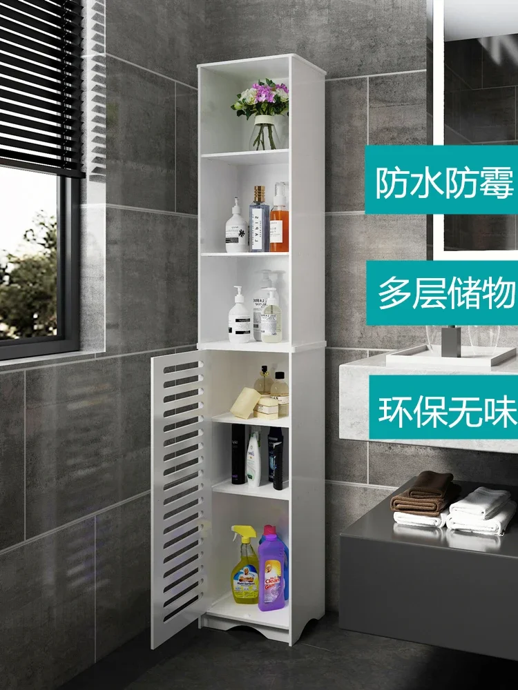 Toilet Shelf Floor-to-ceiling Bathroom Cosmetics Wash Side Cabinet Toilet Toilet Seam Storage