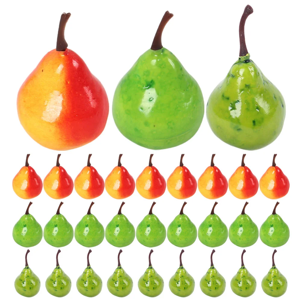 Artificial Fruit Pear Model Simulated Simulation Shop Adornment Ornament Fake Food
