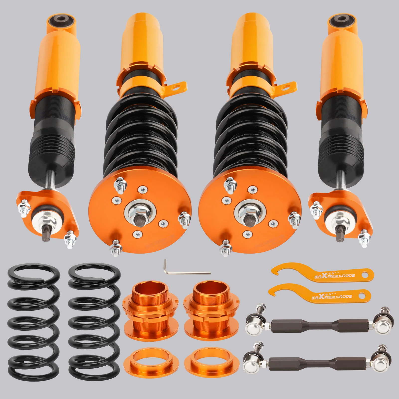 

MaXpeedingrods Coilovers Shock Kit For BMW Z4 (E85) 02-08 RWD Adjustable Height Coilovers Lowering Kit