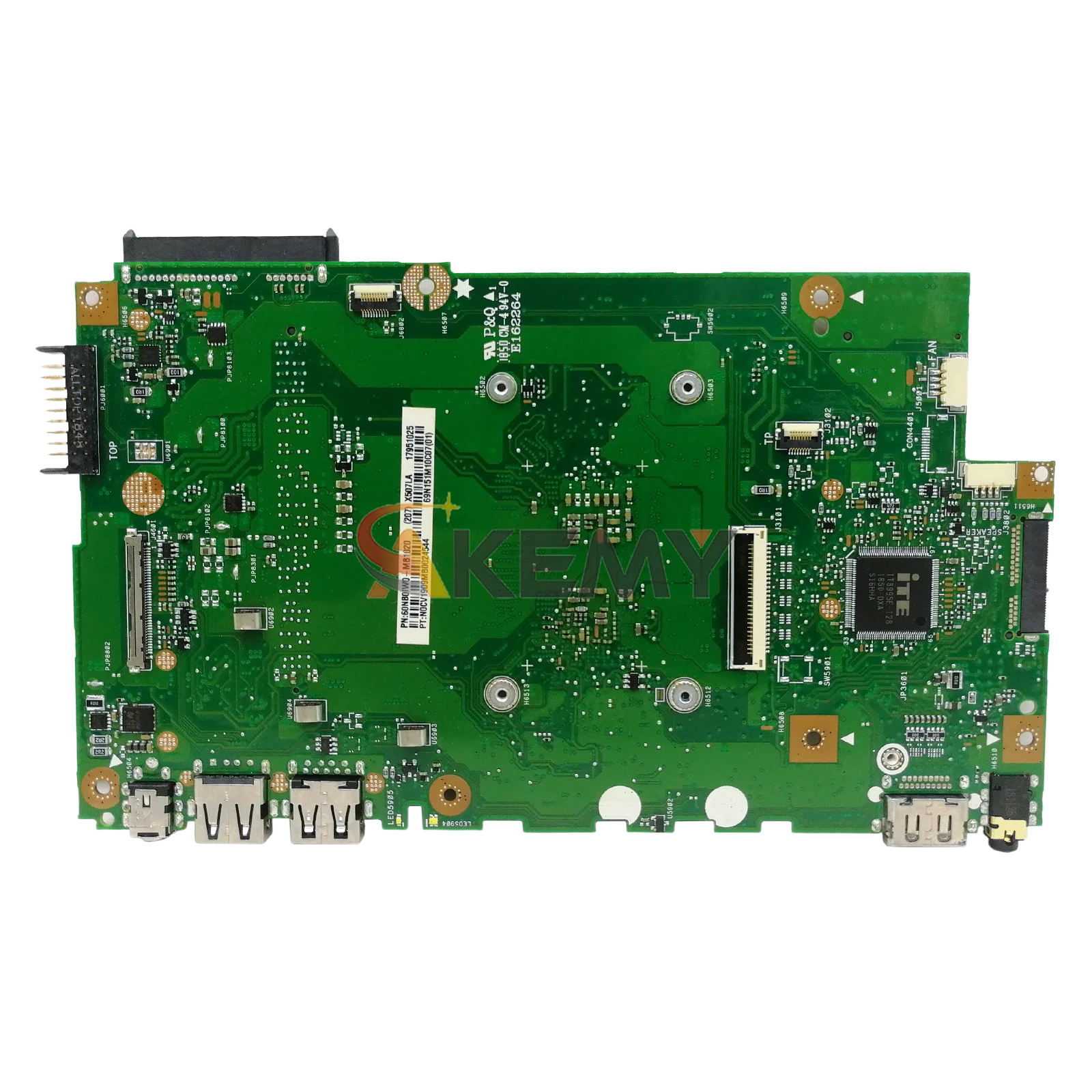 X507LA Laptop Placa-mãe Para ASUS VivoBook A507L X507LA R507L F507L X507L Notebook Mainboard W/I3 I5 I7 CPU testes OK navio rápido