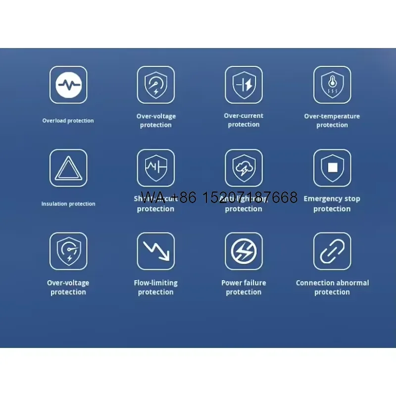 Wmwmnu 10kWh Hybrid Solar Power System Monocrystalline Silicon MPPT Lead Acid Battery Off Grid Home Photovoltaic Energy