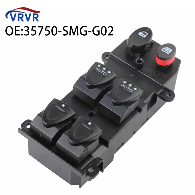 35750SMGG02 35750-SMG-G02 Przedni lewy elektryczny przełącznik szyb do Hondy Civic 2005-2012