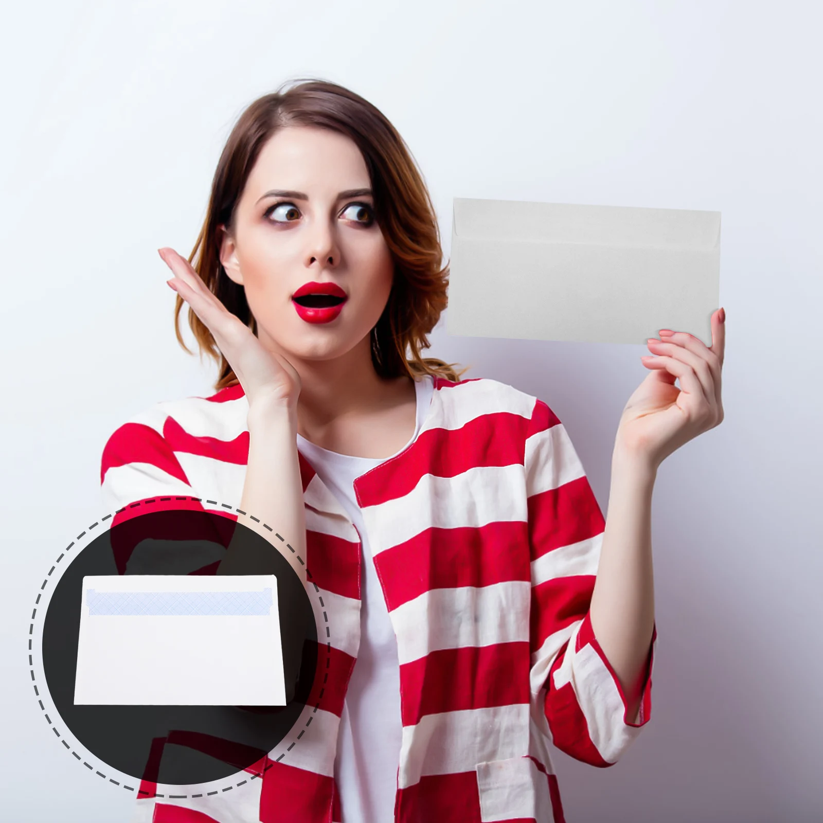

50 Pcs Release Paper Envelope Cardboard Envelopes Business Self Seal Letter Size Budget Binder Sleeves Document Mailer
