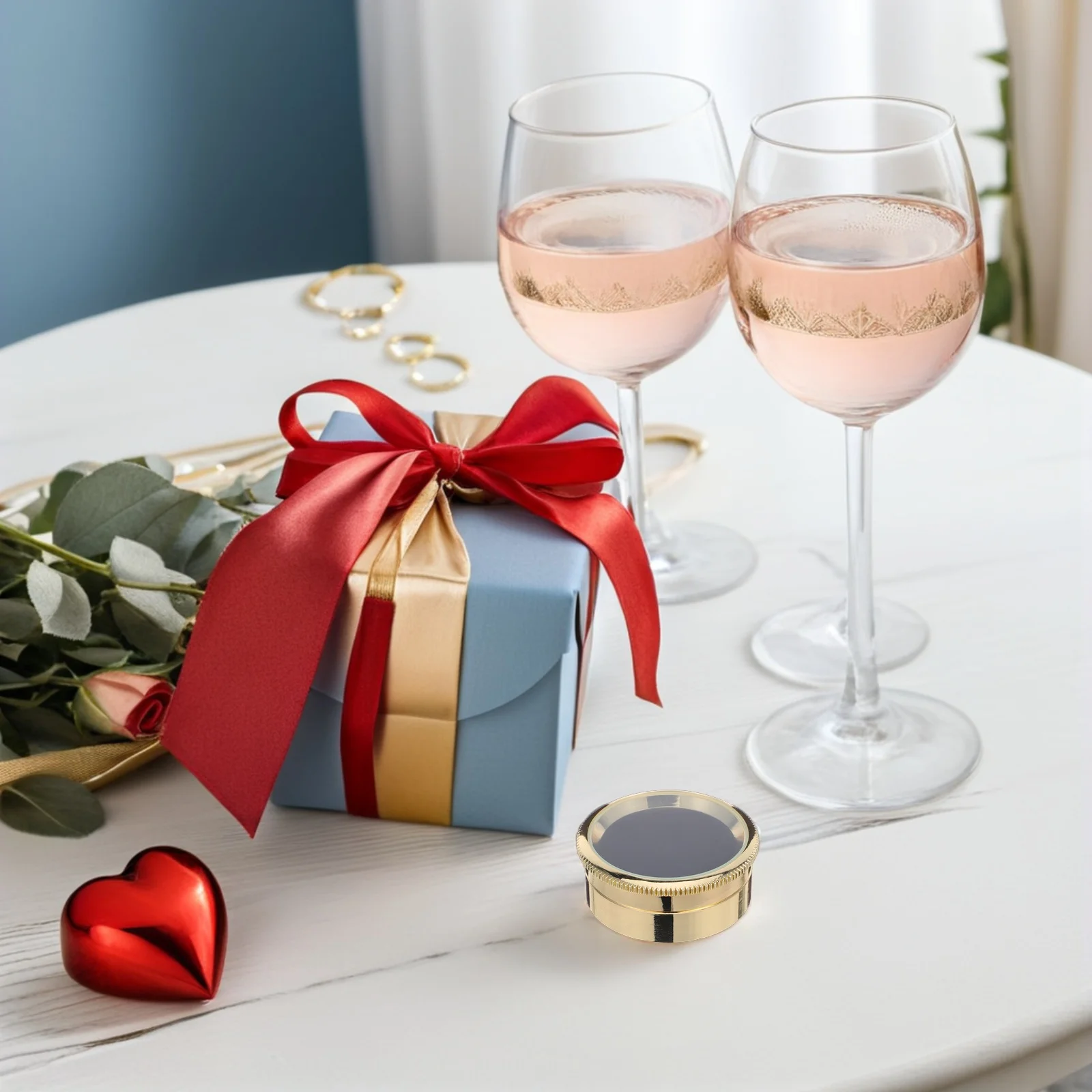 

Jewelry Display Box Round Transparent Glass Gemstone Showcase For Loose Stones Bead Storage Trinket Organizer Home Decor