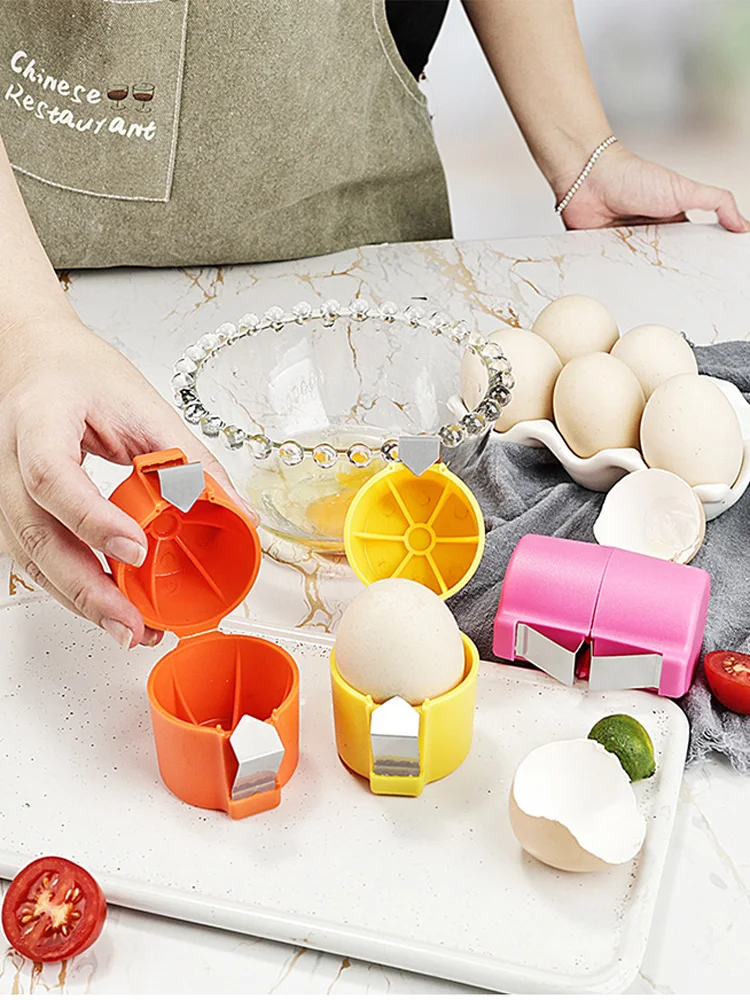 Portable Egg Opener Handheld Cracker Shell Cubes Cracking Cooking Baking Kitchen Tools Accessories