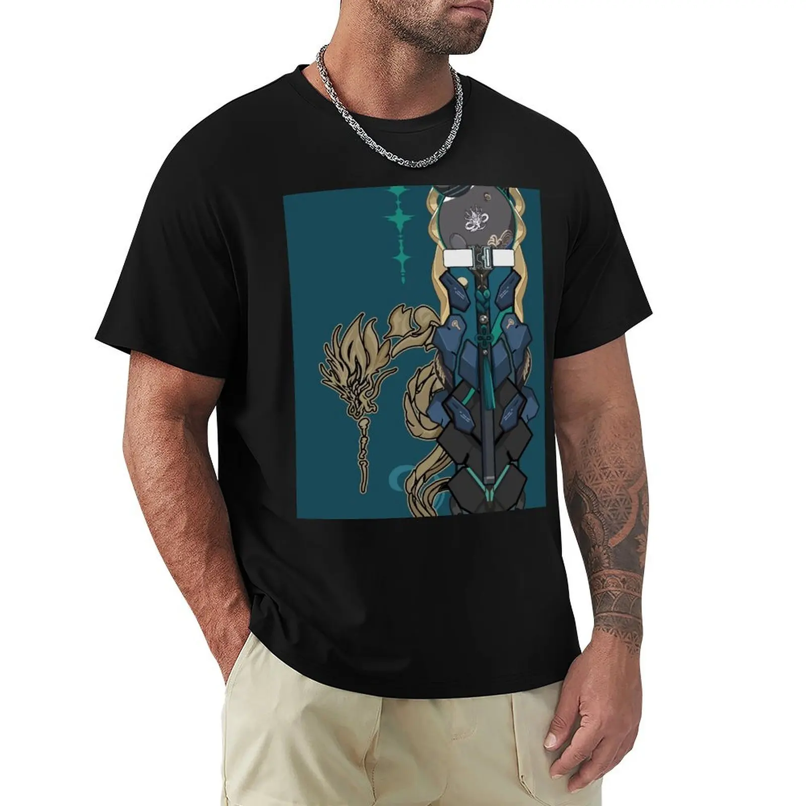 

Jiyan Signature Wuthering Waves T-Shirt quick drying football t shirt plain black t shirts men