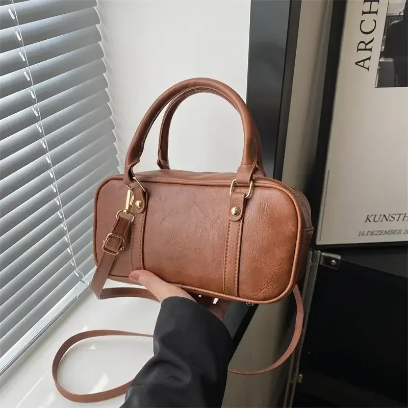 Koreańska torebka do kręgli Jesienno-zimowa damska w nowym stylu Marka modowa vintage na wszystkie mecze Torba na ramię Torba na ramię Crossbody