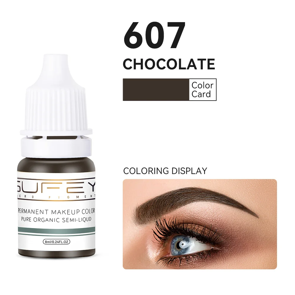 5ml Tattoo Inks Microblading Pigments Colors For Eyebrow Eyeliner Semi Permanent MakeUp Sets Tint Lips Beauty Nano Pigment