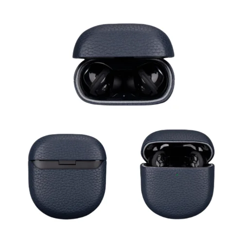 Imagen 2 del producto Funda de negocios de cuero auténtico para auriculares Bose QuietComfort Ultra / Auriculares QuietComfort Ultra (2a generación) / Auriculares QuietComfort II