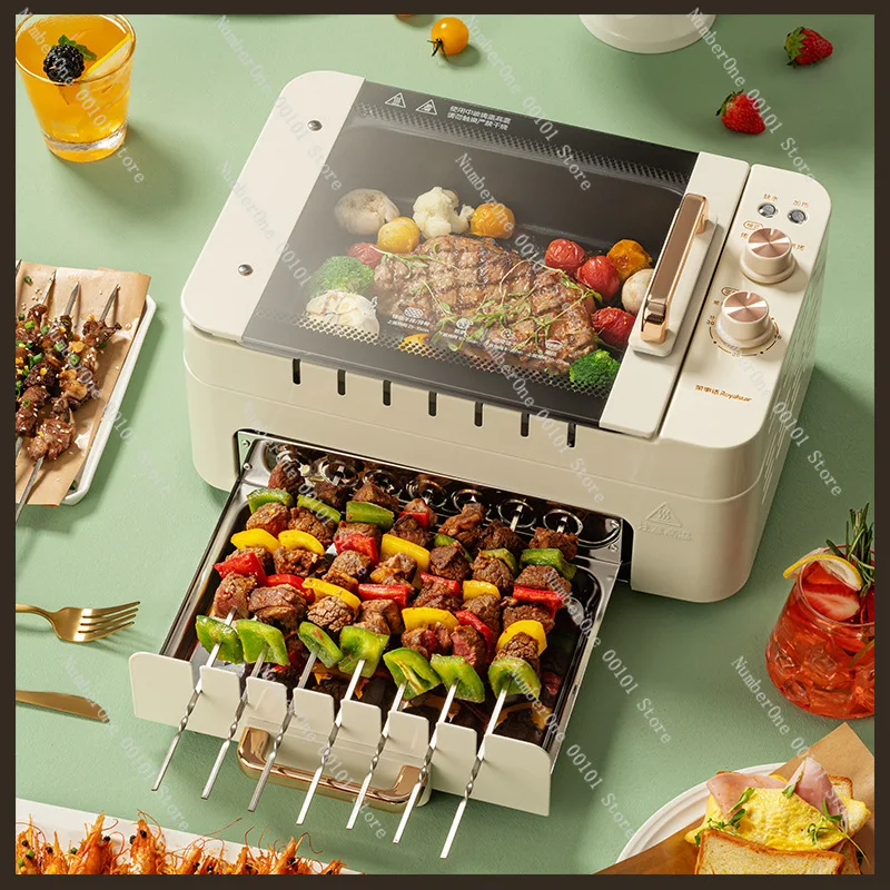 Skewer, electric baking pan Household multi-functional split electric oven
