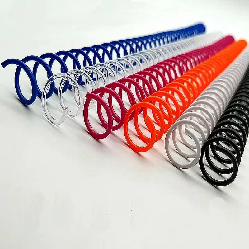 

Punch Loose-leaf Book Notebook Spiral Supplies Rubber Plastic Hole 100pcs/lot Binding Coil Paper Ring Wire Single 46