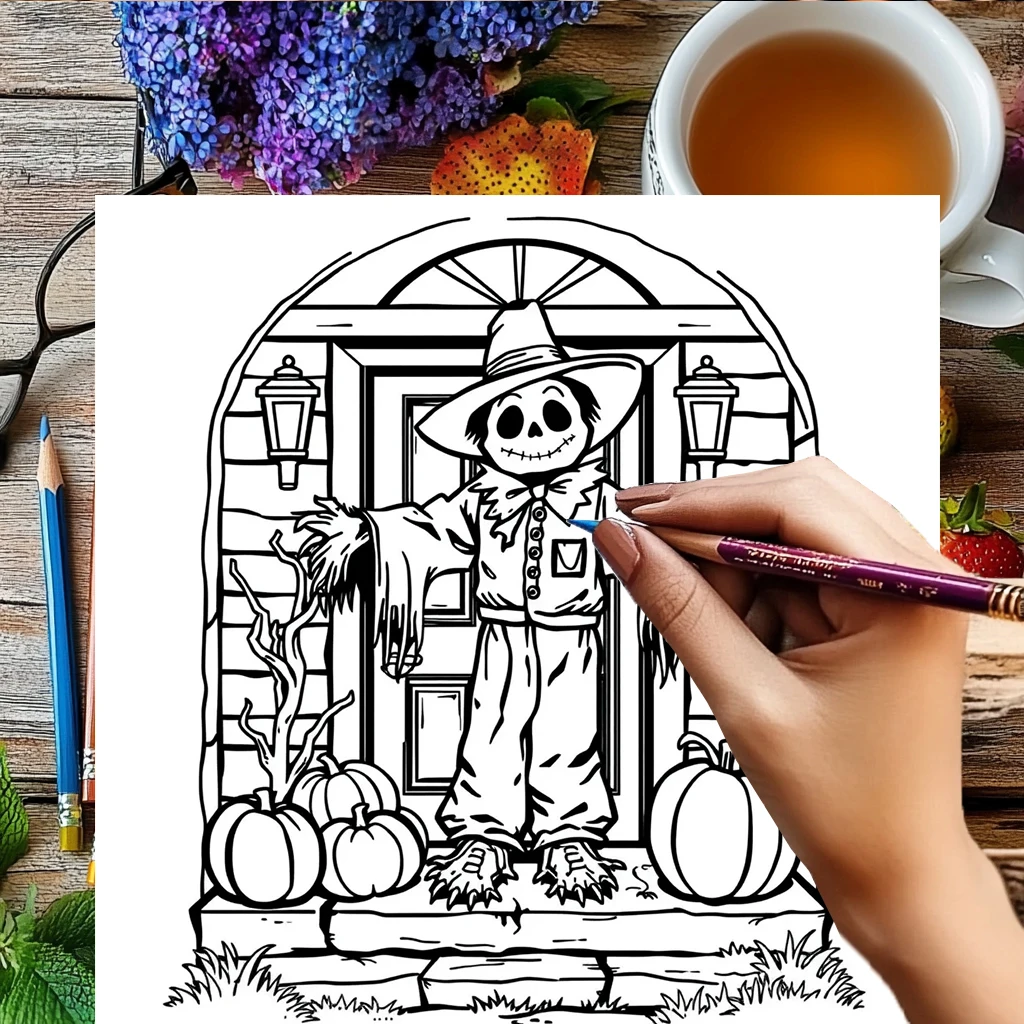 大人向けハロウィーンゴースト塗り絵 |   28ページの塗り絵、クリスマスや感謝祭のための画材