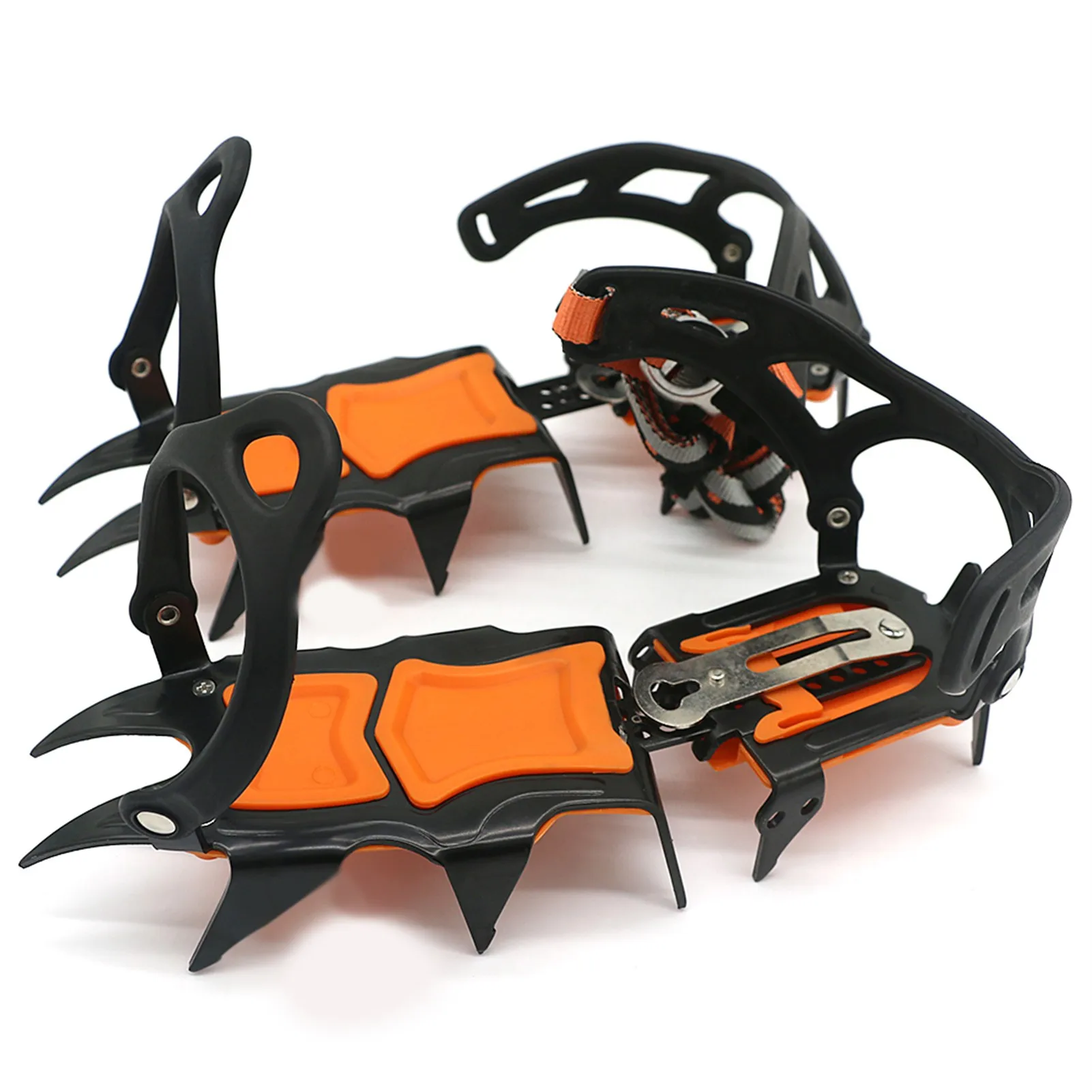 12 Teeth Ice Crampons Winter Snow Boot Shoes Ice Gripper Anti-skid Ice Spikes Snow Traction Cleats