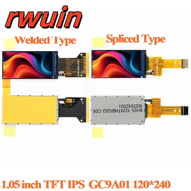 1.05 Inch TFT Display HD IPS LCD Full Color Bare Screen 1.05