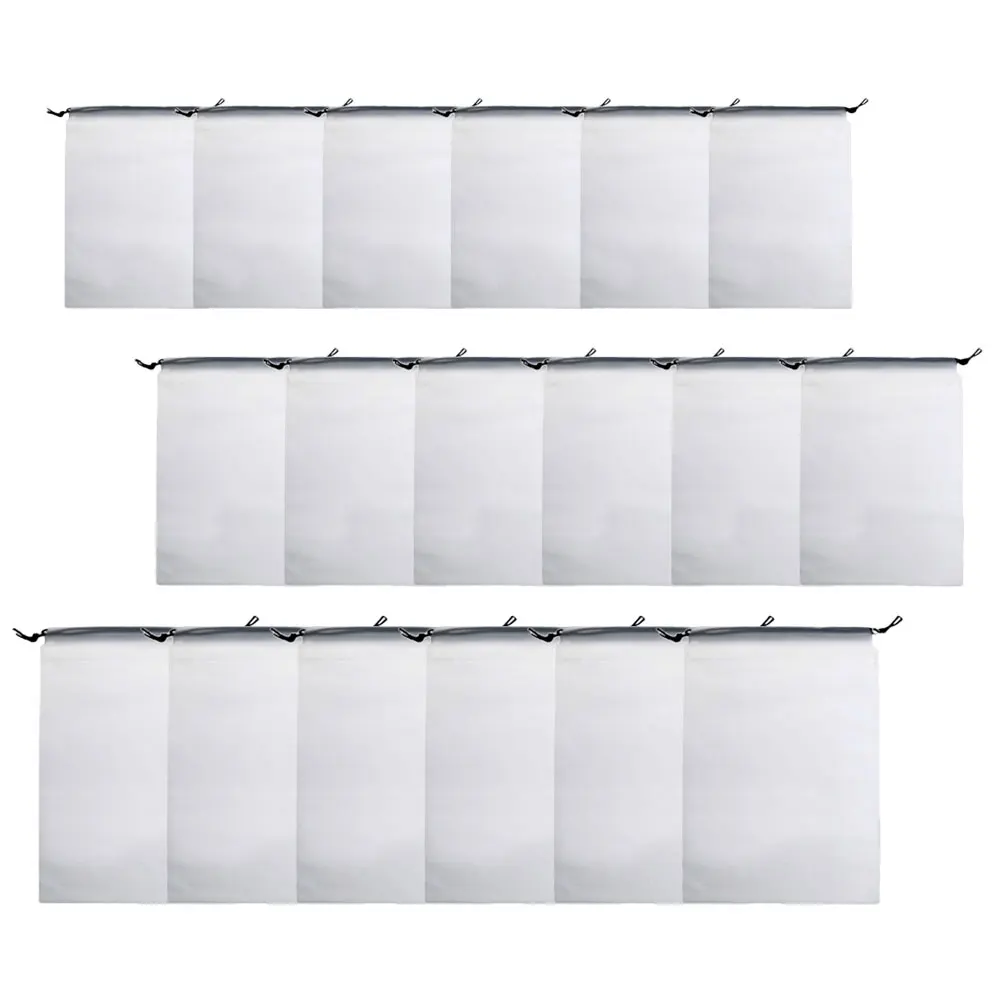

18 Pcs Waterproof PE Drawstring Bags Travel Cloth Swimsuit Storage Swimming Gym Spa Pool ganize Socks Cosmetics Clean Dirty