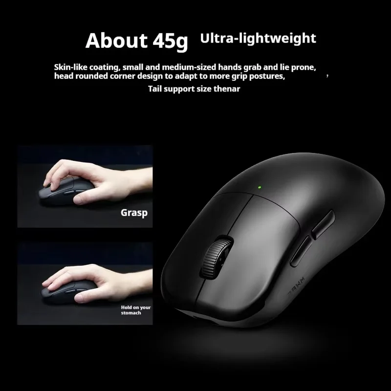 RAWM ES21 PRO Wireless Mouse Tri-mode Lightweight PAW3950 Nordic52840 Speed Wireless 8K 600mAh Long-endurance Customized Mouse