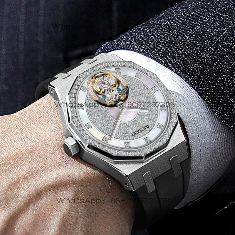 Fashion Flywheel Mechanical Men's Watch 7088
