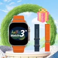 Reloj inteligente Original Hello 3 Plus Ultra Amoled 49mm 4GB/ROM recordatorio de Whatsapp música remota asistente de voz brújula Smartwatch