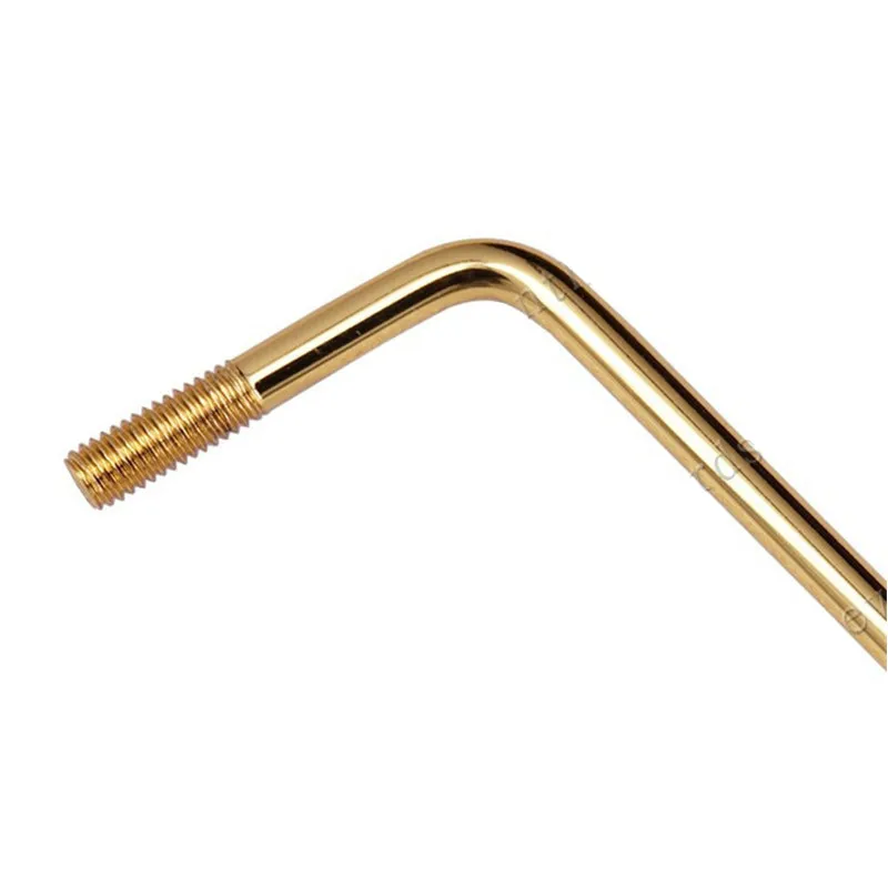 Ein aufschraubbare Tremolo-Arm-Whammy-Bar für E-Gitarren-Zubehör, Gewindedurchmesser 6 mm (M6), in den Farben Chrom, Schwarz und Gold erhältlich. – Detail 5