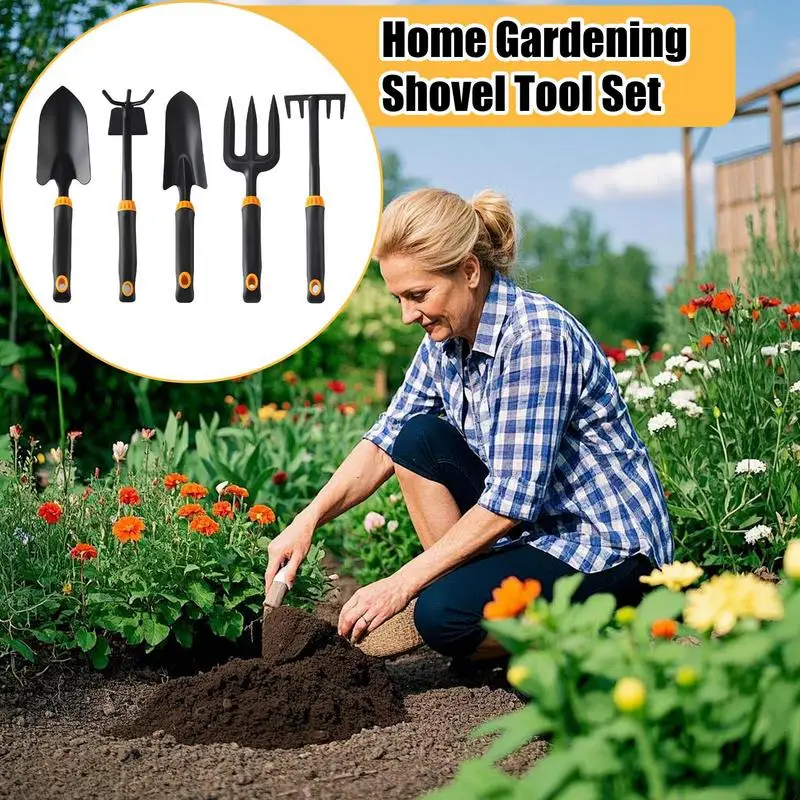 

Gardening Shovel 5 Pieces Garden Shovels For Digging Home Trowel Gardening Tool Set For Cultivation Transplanting Vegetable Farm