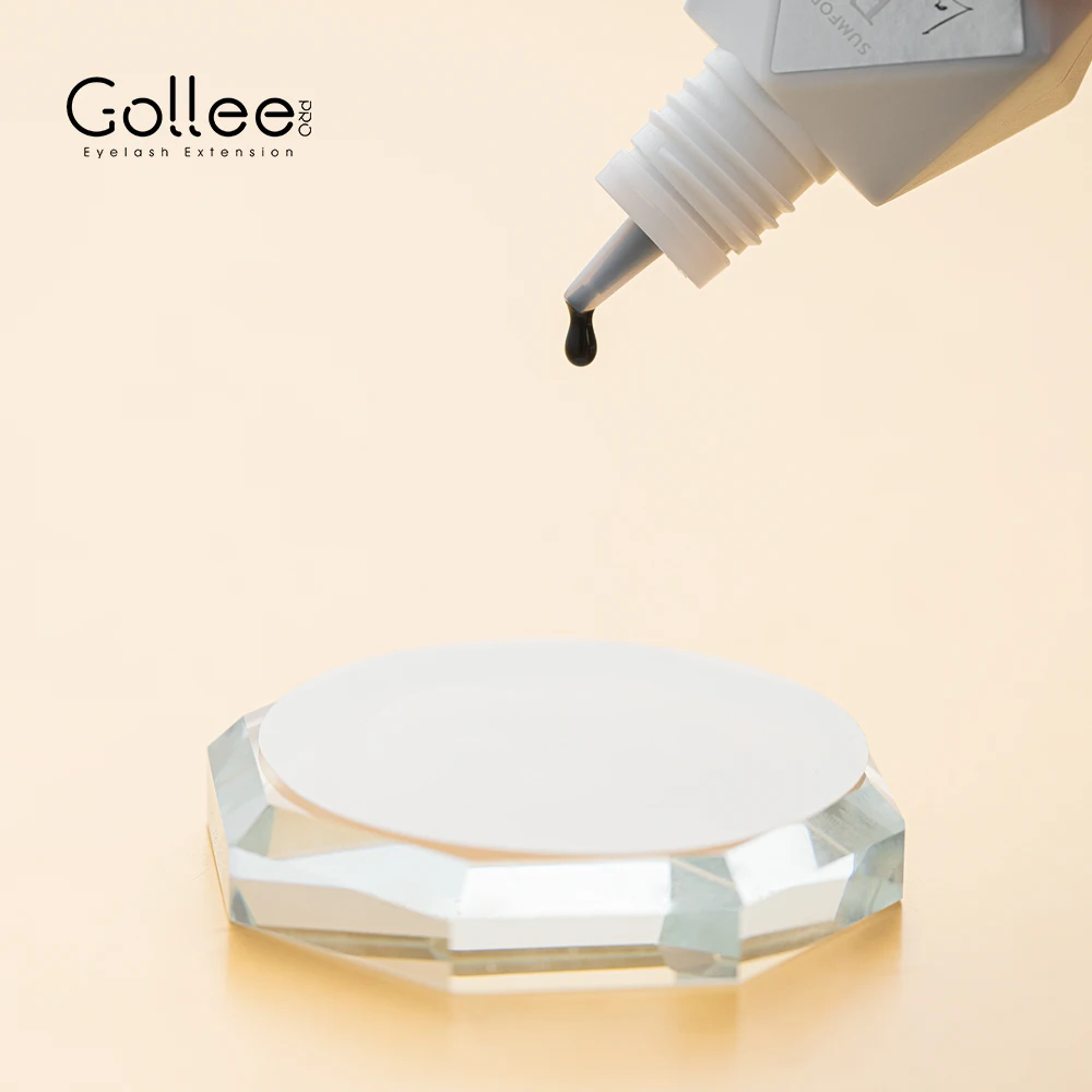 GOLLEE − Colle à cils noire 0.5s, séchage super rapide, professionnelle, arina, pour extension, résistante à l\'huile, fournitures