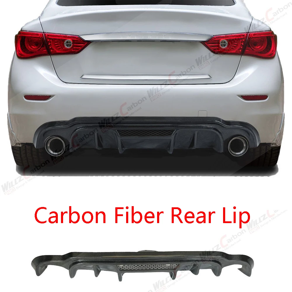 For Nissan Infiniti Q50 2014-2017 Years Carbon Fiber Rear Lip Car Bodykit Modification