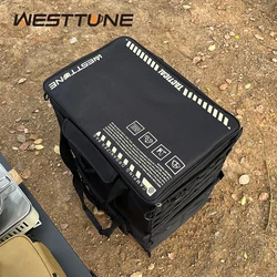 50L Outdoor Travel Organizer Folding Large Capacity Cooking Utensil Storage Bag Detachable Multifunctional Camping Supplies