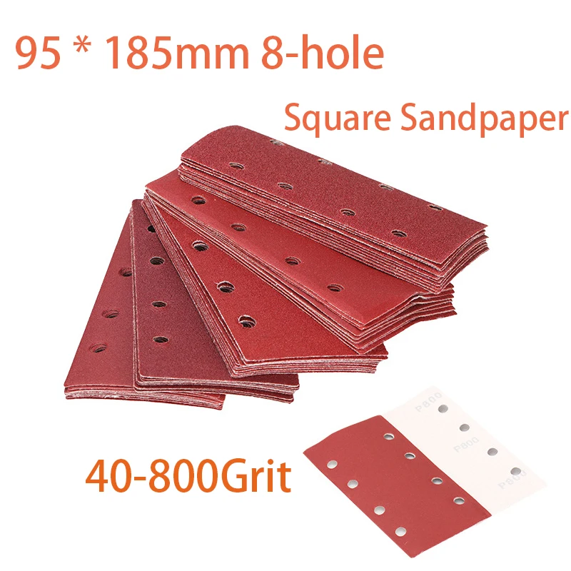 

Triangle Sanding Pads Mouse Sander Pads Sandpaper 5 Holes 140*90mm 40 60 80 100 120 180 240 320 400 600 800 Grit Abrasive Tool