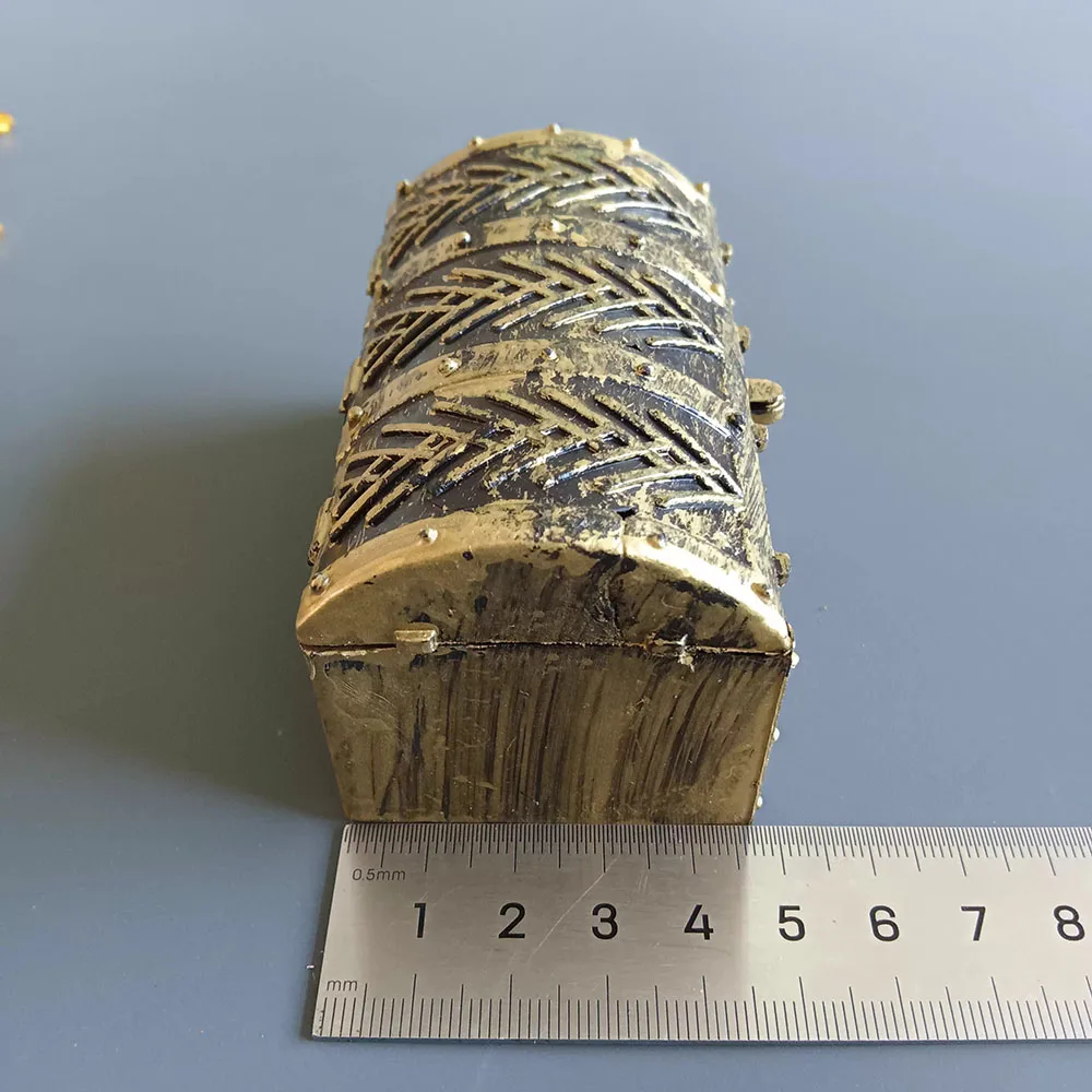 

Big Sales 1/6th Mini Toys Model Pirate Treasure Storage Box Coins Accessories Not Real For 12" Doll Figure Scene Component DIY