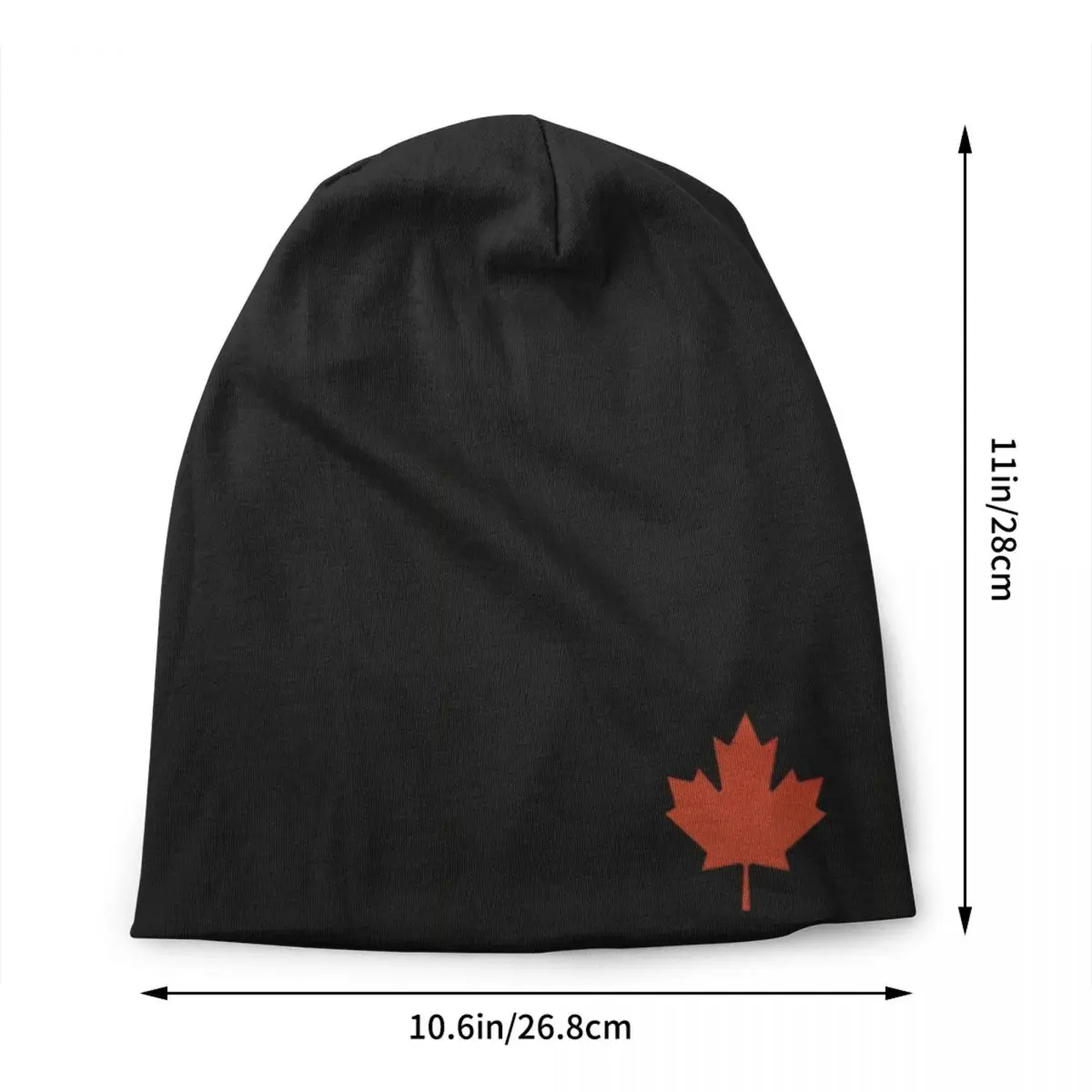 Custom Flag Of Canada Skullies Beanies Caps For Men Women Unisex Winter Warm Knitted Hat Adult Canadian Patriotic Bonnet Hats