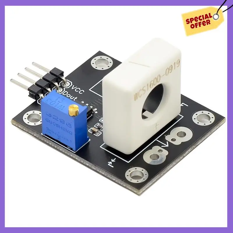 

-A96Z 3-5 В Датчик тока Холла Регулируемый DC100A 70A 35A Модуль защиты детектора от короткого перегрузки по току
